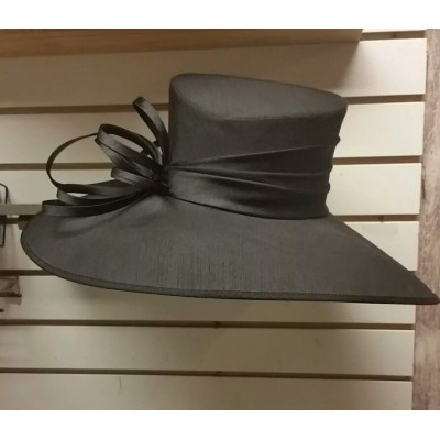 's GIOVANNIO Black Wide Brim Fancy Church/Dress/Wedding Hat 7.5"  eb-72496963